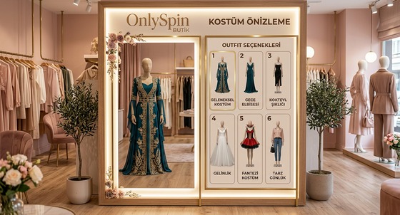 OnlySpin kostüm önizleme ekranı görseli